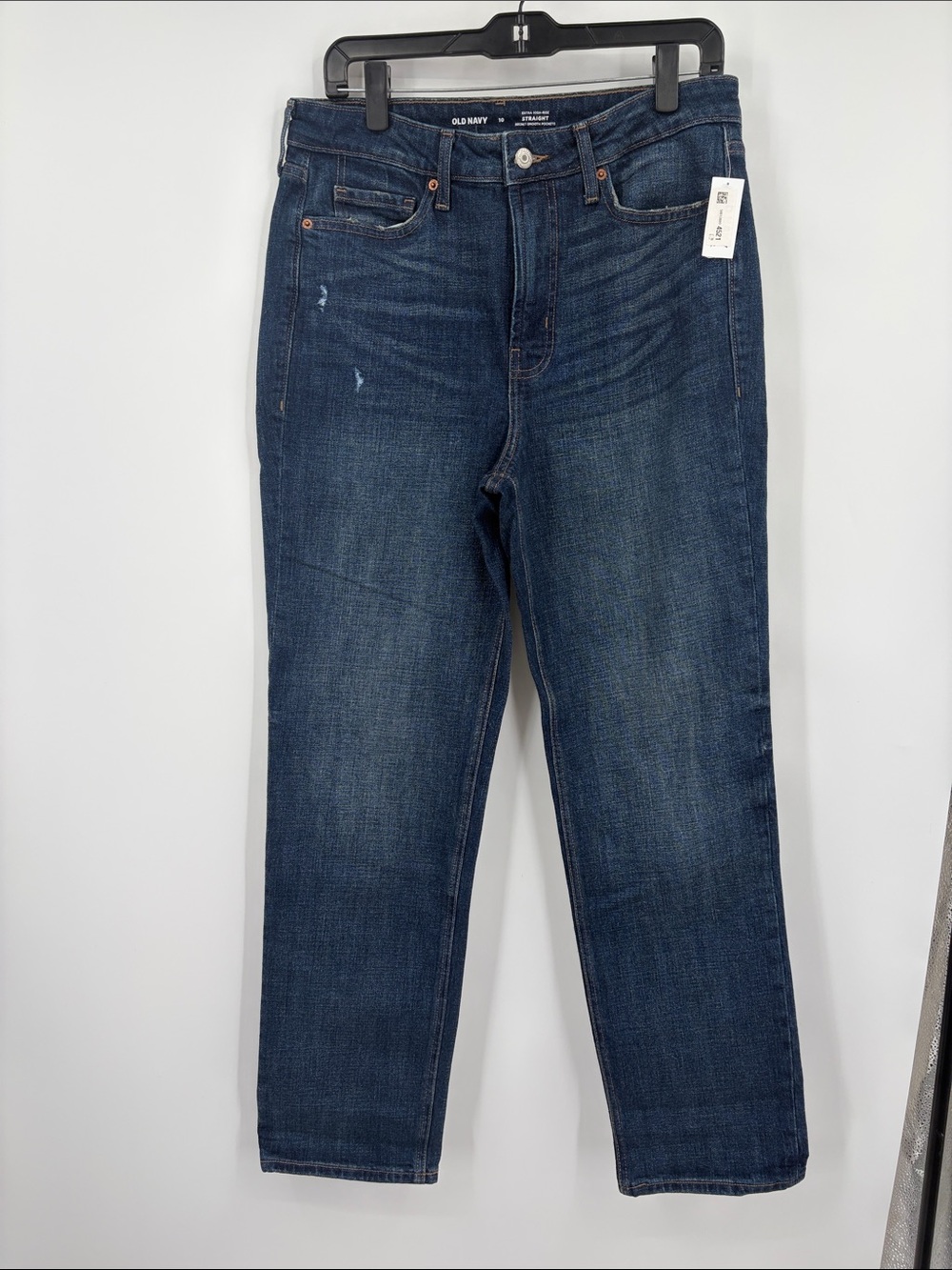 Old Navy Extra High Rise Straight Secret Smooth Pockets Jeans size 10